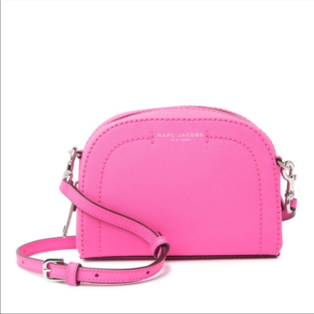 Marc Jacobs Pink Playback Leather Crossbody Purse